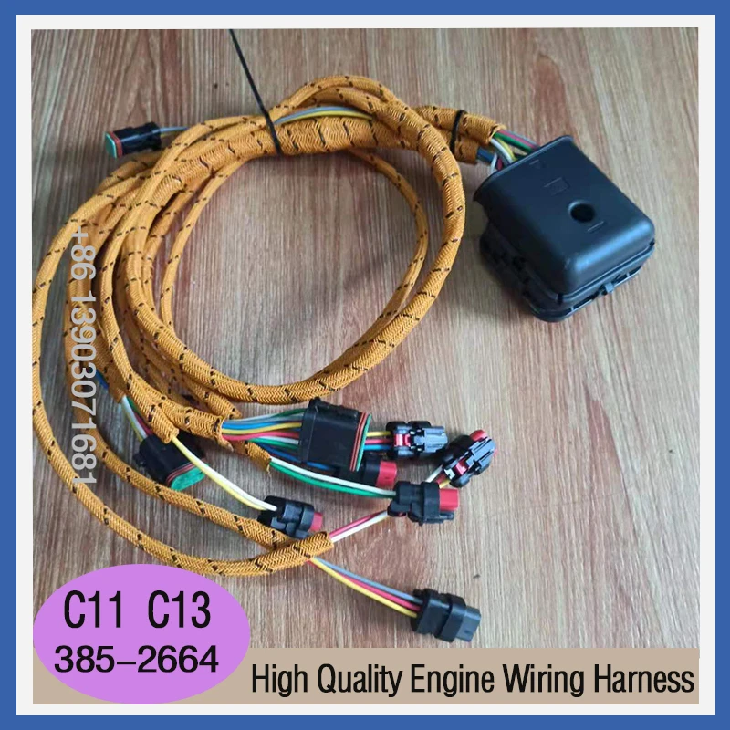 

C11 C13 Engine Wiring Harness For Caterpillar E345C E345D E349D Excavator Wiring Harnass 385-2664 3852664