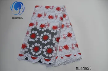 

BEAUTIFICAL Lace African Tulle Mesh Fabric Tissu Nigerian Party Dress French Lace Cheaper 5yards/lot ML4N823