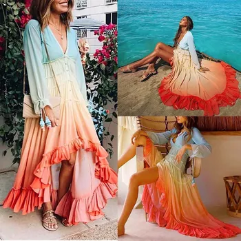 

Womens Boho Sleeveless New Arrival 2019 Women Summer Holiday Style Feminino Print Casual Plus Size Ladies Dress W0815