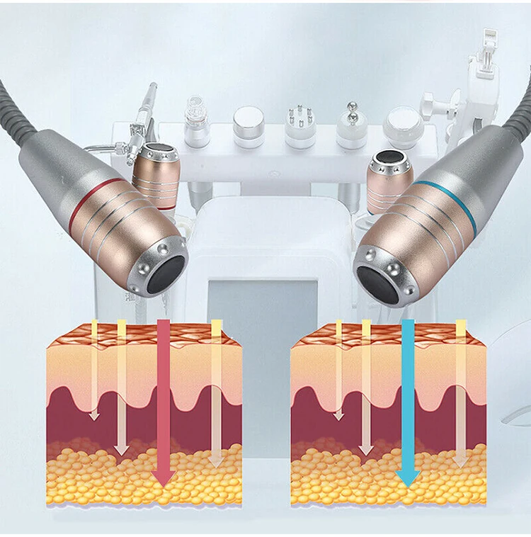 11 в 1 Гидра дермабразия RF био-лифтинг микродермабразия прибор для лица вода кислородная струя гидро Алмазная машинка для пилинга