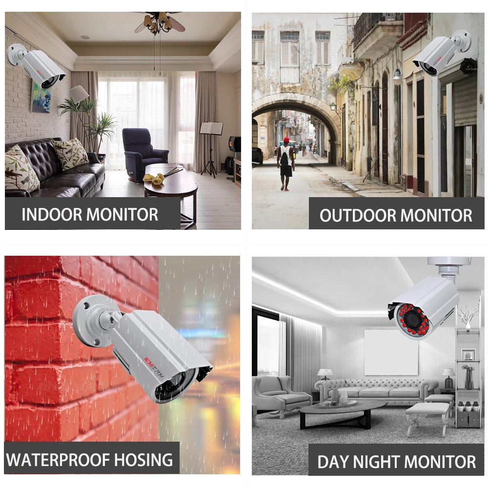 Analog AHD Video Surveillance Camera 1080P 2.0MP 3000TVL NTSC/PAL Waterproof CCTV DVR Camera Night Vision Security Cam SIMICAM