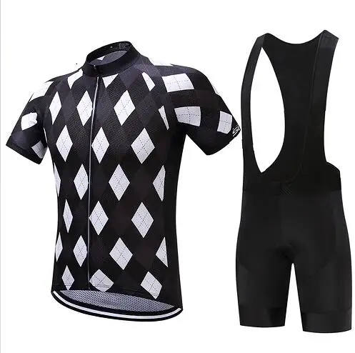 Jersey and Pants Мужские летние pro Велоспорт BIB велосипед комплект одежды короткий mtb Джерси Комплект Одежда мальлот велосипедный триатлонный костюм платье мужской - Цвет: Jersey and Pants