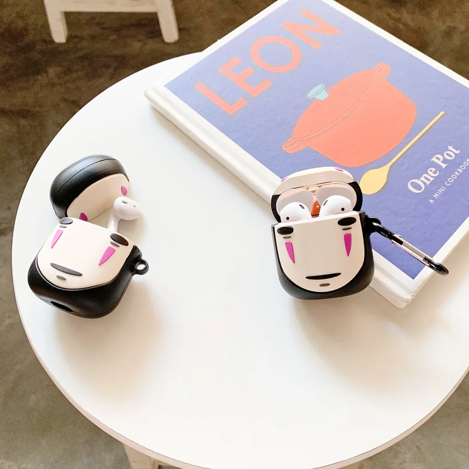 3D мультфильм корова наушники чехол для Airpods 2 чехол силиконовый милый чехол для Apple Air Pods чехол динозавр лягушка защитный Лев ремень