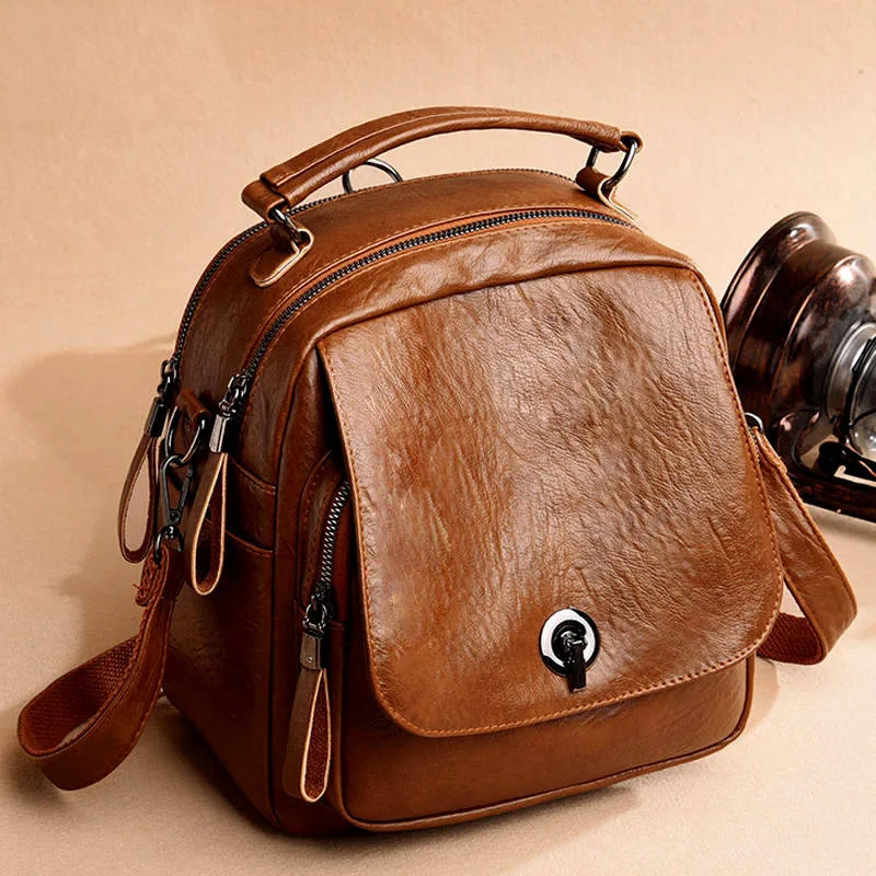 

Multi-functional Backpack Female Backpack 2019 New Style Schoolbag Handheld Traveling Bag Large Capacity WOMEN'S Bag Gbb20