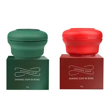 

Shaving Cream 1 Pcs Shaving Soap Round Facial Care Beard Nourishing Moisturizing Softening Shaving Cream Tool Shave Soap