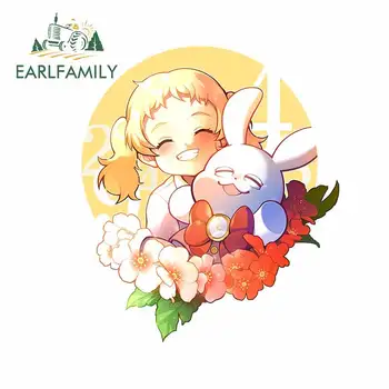 

EARLFAMILY 13cm x 11.4cm For Cartoon Car Truck Decal Vinyl Car Wrap Stickers Surfboard Waterproof Occlusion Scratch Decoration