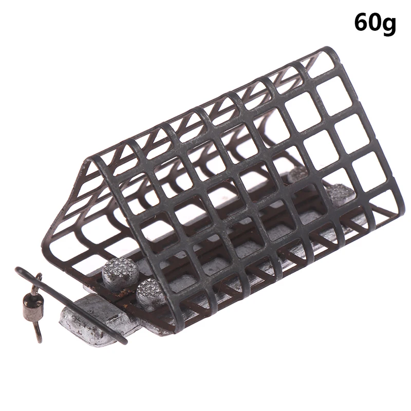 NEW Metal Triangle Fishing Feeder Sinker 30g/60g Fishing Bait Basket Cage Fishing Tackle Lure Cage Fishing Accessories - Цвет: 60g