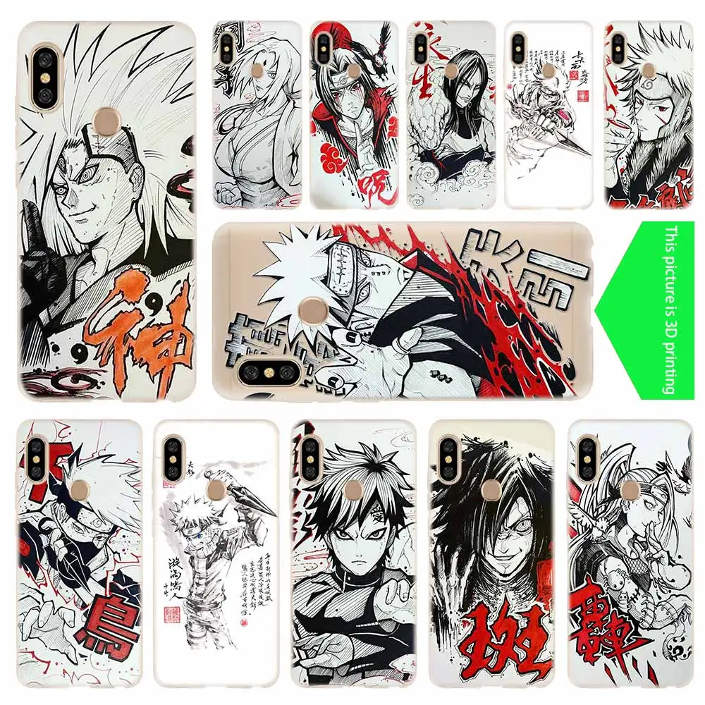 Силиконовый прозрачный чехол Naruto Itachi Uchiha для Xiaomi Redmi 9A 8A 7A 6A 9AT Note 9 8 7 6 5 Pro 8T 9S мягкие