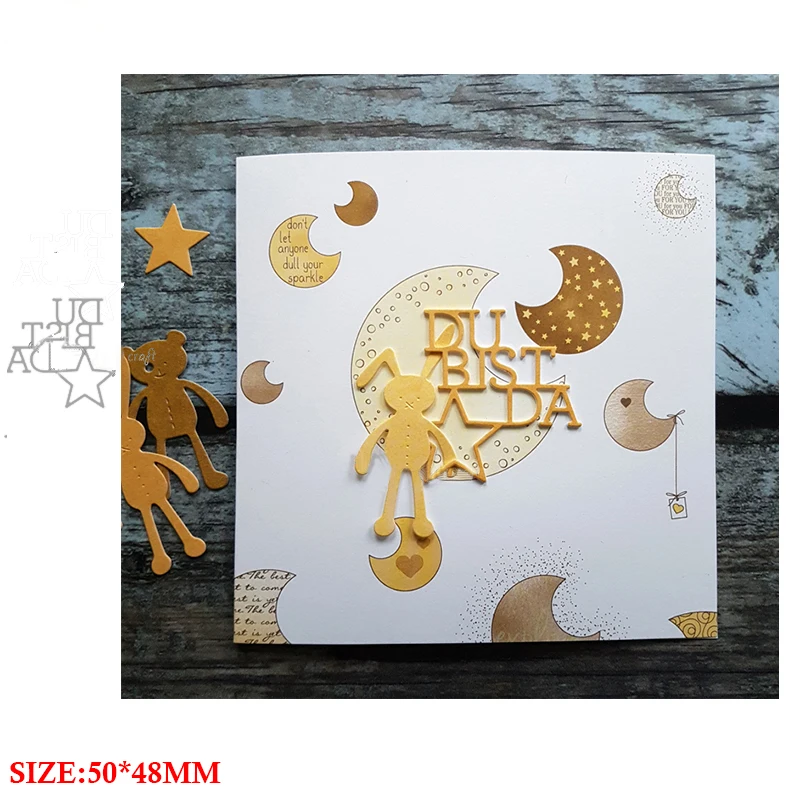

2021 New Metal Easter Cutting Dies For Cute Rabbit Scrapbooking Letter Phrase Stencils Paper Diy Card Making Embossing