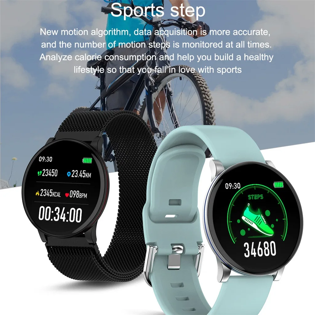 

W9 Color Screen Smart Watch Sleep Monitoring Waterproof Sports Step Bracelet Blood Pressure Blood Oxygen For Ios Android