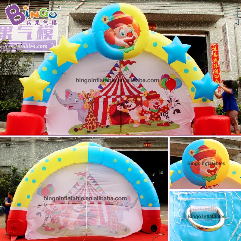 Специально Подгонянная 5X3 метров клоун надувная АРКА/ клоун украшенная игрушка со Звездной аркой