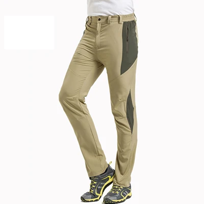 thin men link kaki Мужская уличная спортивная одежда, брюки, походные брюки для бега, мужские wo мужские флисовые брюки для охоты, кемпинга, катания на лыжах, четыре сезона, спортивные штаны - Цвет: thin men link kaki