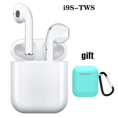 I9S tws and case E Беспроводные наушники i9s TWS Bluetooth гарнитуры Наушники Спортивные Беспроводные наушники для оригинального телефона iphone Android - Color: I9S tws and case E