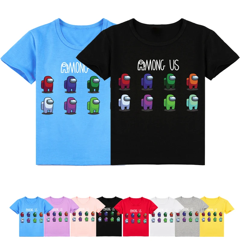 Camiseta con estampado con dibujo de Impostor para niños y niñas, ropa moderna de manga corta