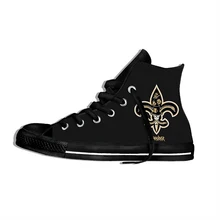 Saints/легкая обувь с высоким берцем для мужчин и женщин; Орлеан; футбольные фанаты; повседневная обувь на плоской подошве; дышащие кроссовки