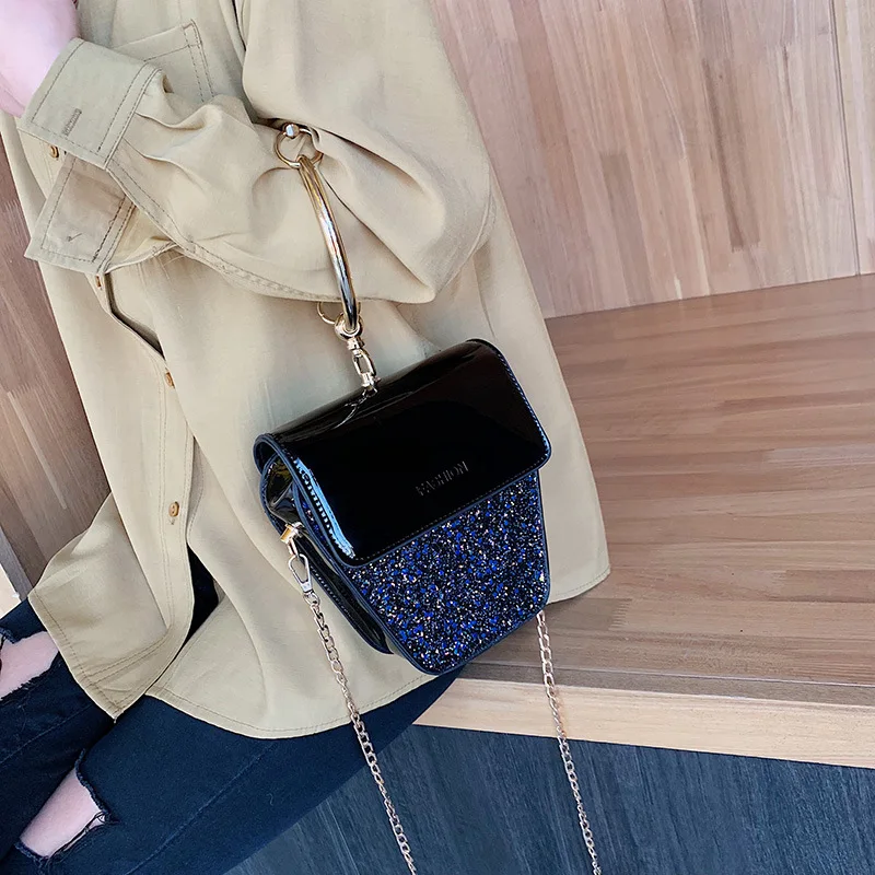

High Grade Sense Bag WOMEN'S Bag New Style 2019 Shoulder Bag Western Style Versitile Fashion INS Textured Online Celebrity Small