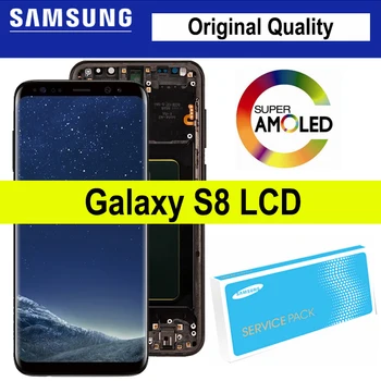 

5.8 inch Super Amoled Display with frame SAMSUNG Galaxy S8 G950F G950FD LCD Touch Screen Digitizer Assembly Repair parts