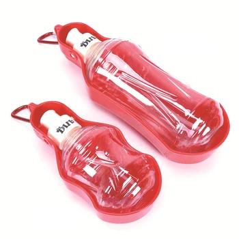 

Portable Pet Water Bottle Outdoor Travel Hanging Dog Drinking Water Bottle Folding Dog Drinking Water Bottle Multicolor Water Cu