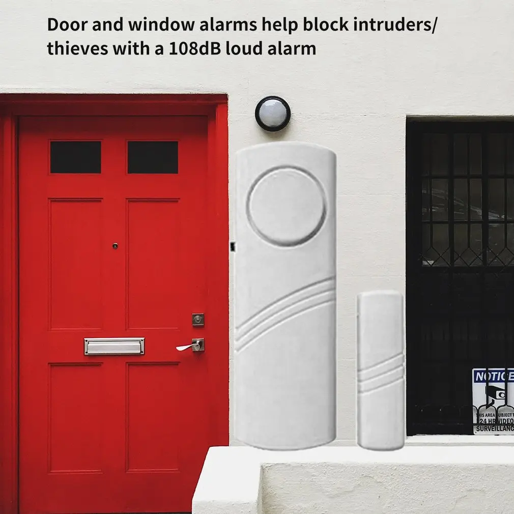 Door Window Wireless Burglar Alarm With Magnetic Sensor Home Safety Longer System Security Device 90dB Wholesale Dropshioping