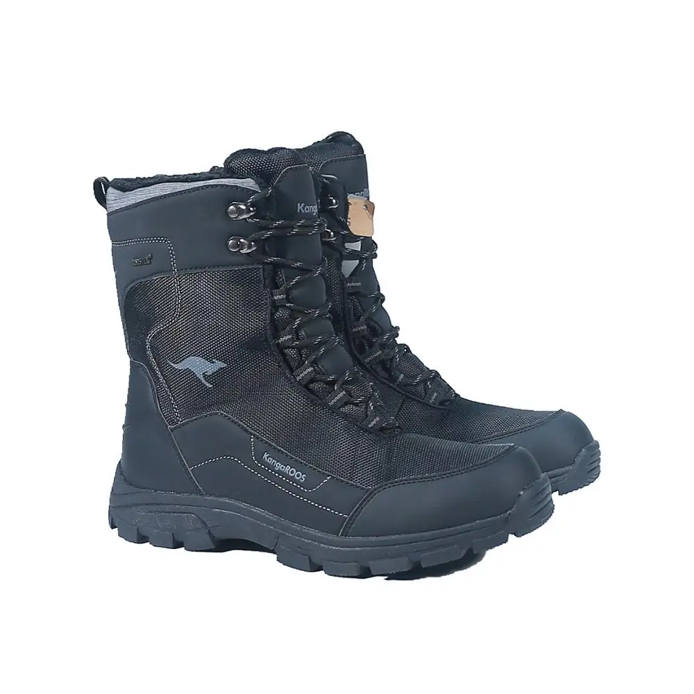 

KangaROOS Men winter waterproof anti-slip hiking boots male wool liner thermal trekking snow boots motorcycle boots for-30c