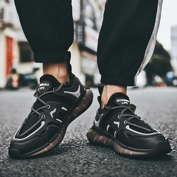 

Summer Casual Shoes Men Sneakers Breathable Flyknit Trend Fashion Shoes Man Sneakers Lace Up Outdoor Walking Trainer Zapatillas