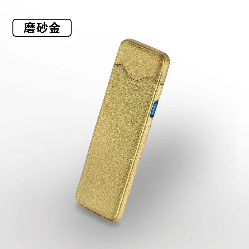 Творческий ветрозащитный USB Электронная сигарета зажигалка сенсорный двухсторонняя зарядка прикуриватель - Цвет: 6