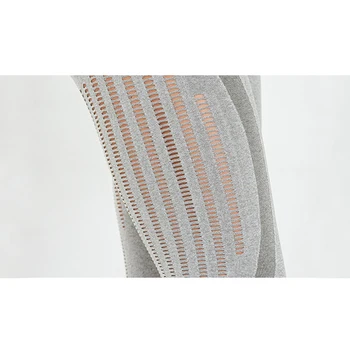 SALSPOR Women Sexy Mesh Leggings  High Waist Skinny Stretch  Legging Buttocks Push Up Pure Color Quick Dry Push-ups Leggins 6