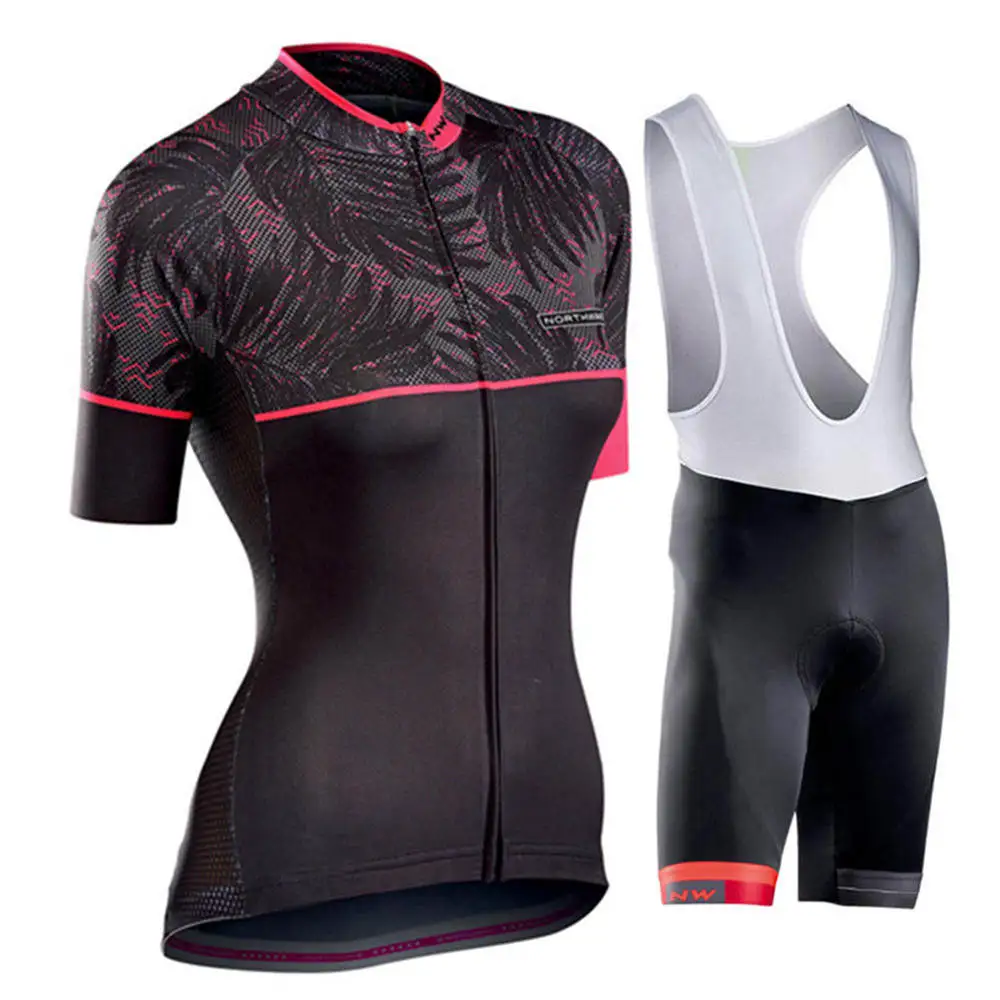 Женский комплект из Джерси с коротким рукавом NW быстросохнущая велосипедная