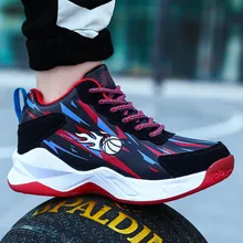 Баскетбольная обувь для детей; высокие кроссовки для мальчиков; спортивные кроссовки; профессиональная Нескользящая спортивная обувь