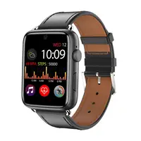 DM20 Smartwatch Met Lederen Band 3Gb 32Gb Gps Wifi 4G 1.88 Inch Touch Screen Hartslag Android 7.1 Smartwatch