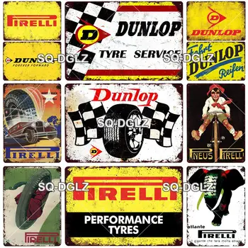 

Motor Tires Metal Sign Vintage Plaque Tin Sign Wall Decor For Bar Pub Garage Crafts Man Cave Poster Gift Custom Wholesale