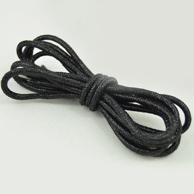 1 Pair Fashion Gold Silver Silk Glitter Reflective Shoelaces For Sneakers Casual Round Pearl White Colored Shoe Strings Cordones black
