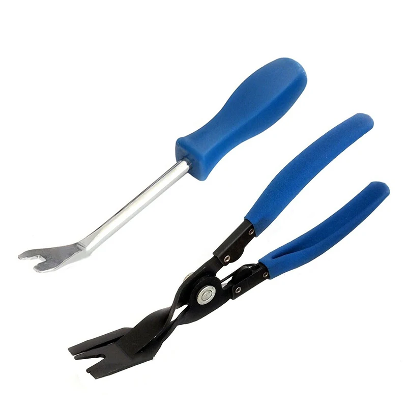 

CAR DOOR CARD TRIM CLIP REMOVING PLIERS & UPHOLSTERY PANEL REMOVER TOOL