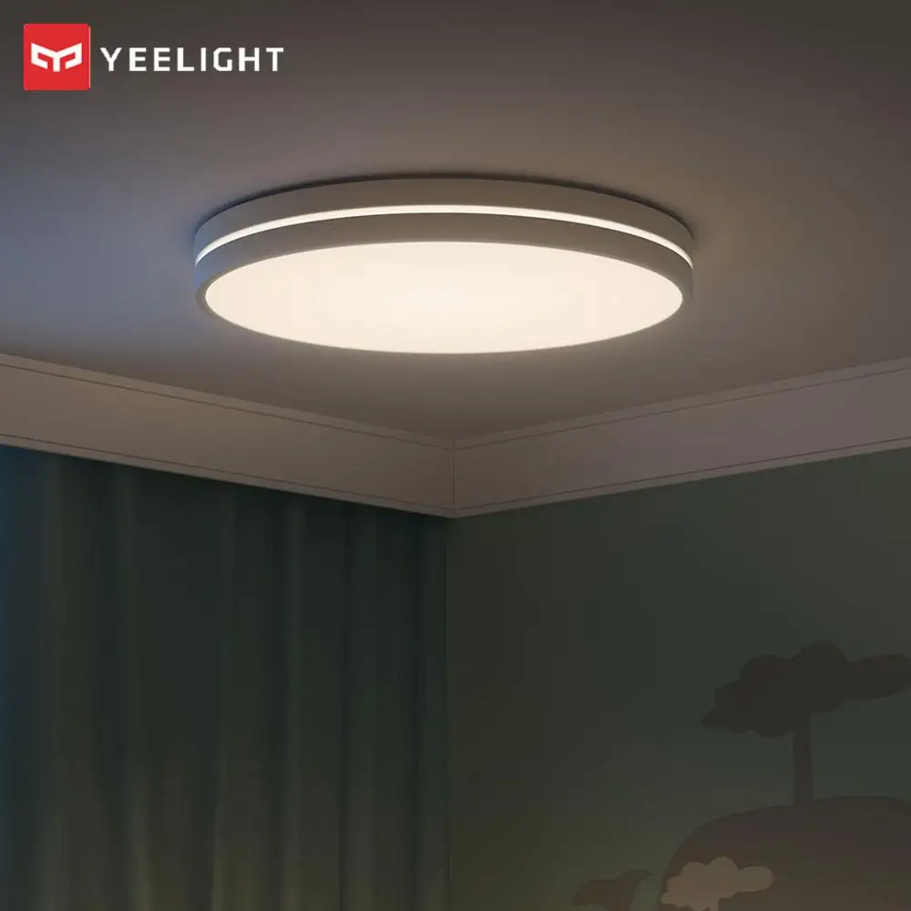 Новейший умный светодиодный потолочный светильник Xiaomi Yeelight для гостиной, Bluetooth, светодиодный потолочный светильник с подвеской, приложение Mijia, пульт дистанционного управления - Цвет: Jiguang 350mm