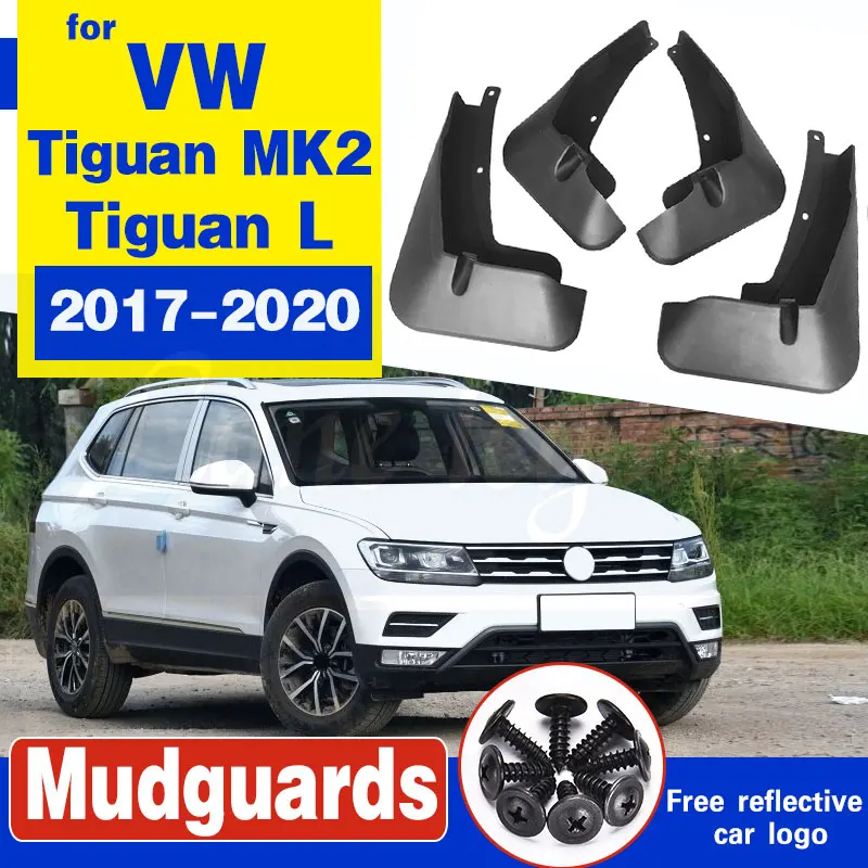 4 шт. передние и задние брызговики для VW Tiguan/Tiguan L 2017 2018|Грязезащита| |