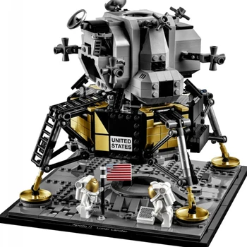 

New 2020 Creator Expert Apollo 11 Moon Space Rocket Lunar Lander Compatible 10266 Building Blocks Kit Toys For Boys Child Gift