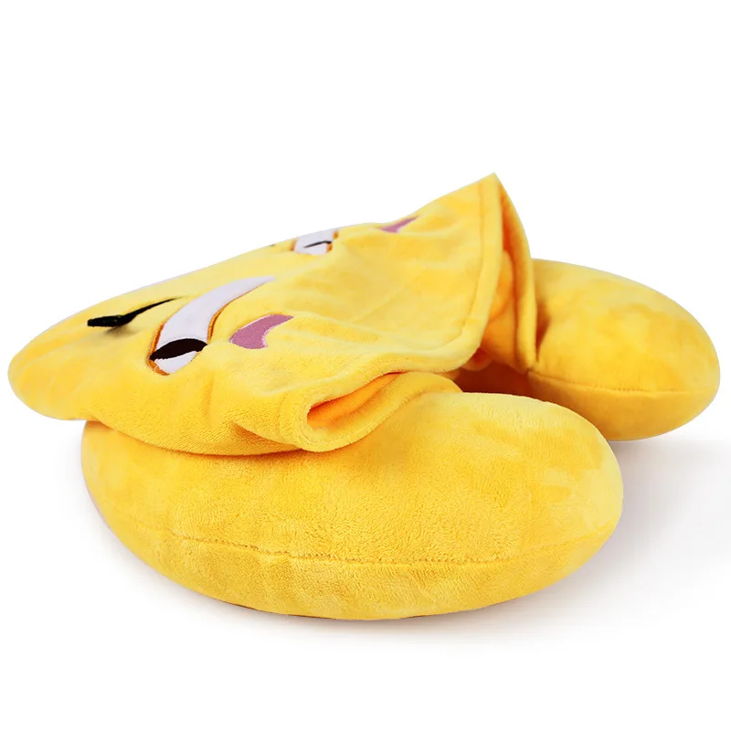 Funny U-SHAPE Pillow Spoof Facial Expression Package U-SHAPE Pillow Hat-in-Shade Pillow Back Cushion Napping Pillow