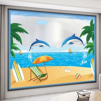 

Thick Window Insulation Stickers Adhesive film Door And Window Seals Cold Windproof Dustproof Insulation Film Partition Curtain