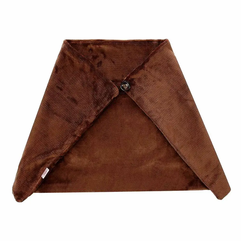 Brown Color Черное офисное автомобильное электрическое грелочное одеяло с подогревом, коврик на плечо и шею, мобильная нагревательная шаль, USB, мягкая, 5 В, 4 Вт, зимняя, мягкая, с подогревом, теплая - Цвет: Brown Color