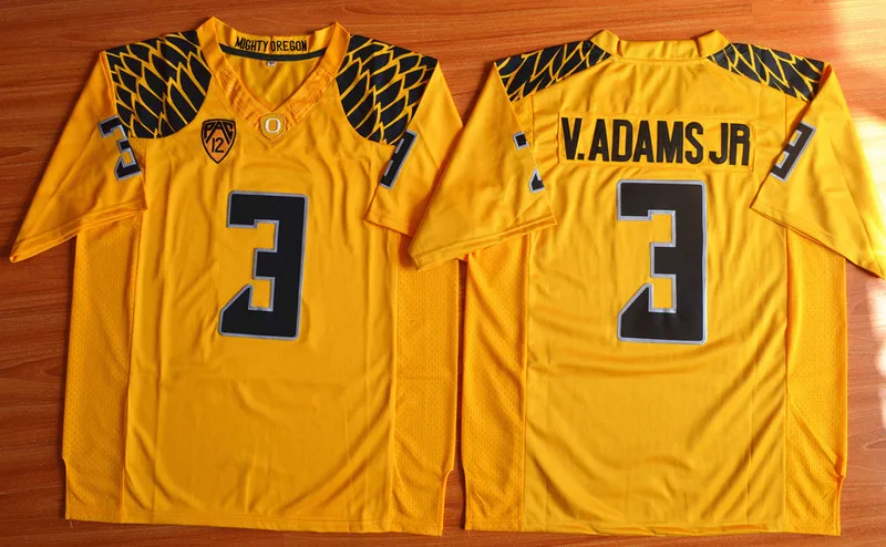 Stitiched, Oregon Ducks, Royce Freeman, Vernon Adams Jr.3 Jersey - Цвет: Синий