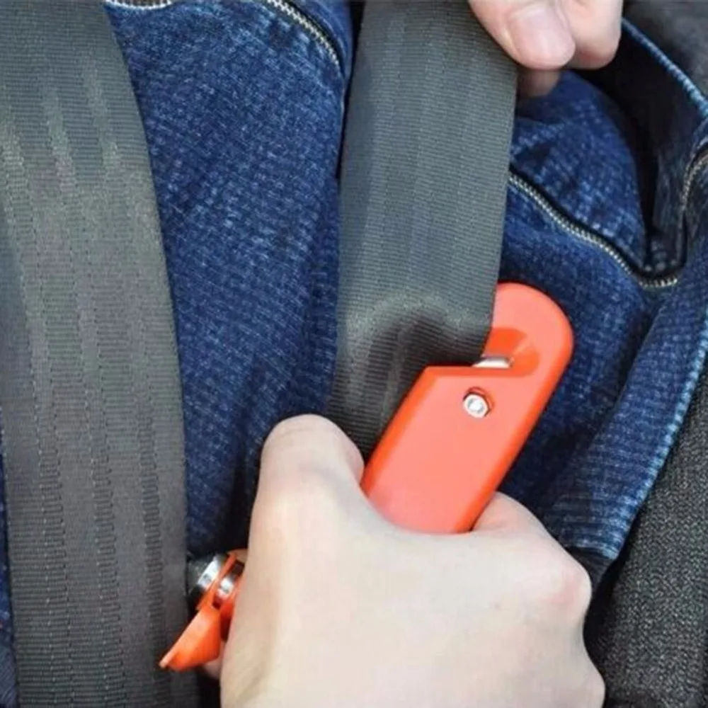 Аварийный молоток 2 в 1 автомобильный для безопасности автомобиля стеклянный