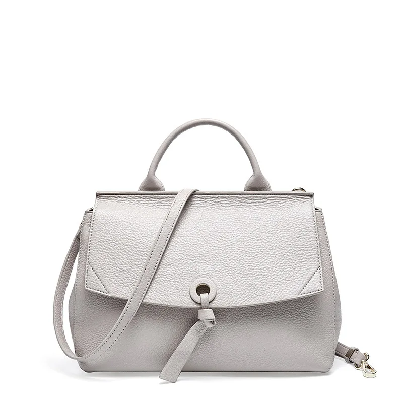 Кожаная женская сумка, новая мода, Litchi, в полоску, с верхним слоем, крафт-бумага, на одно плечо, сумка, сумочка