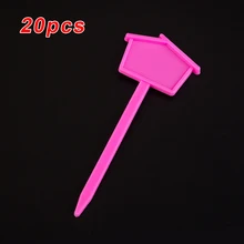 20 шт PP пластиковые бирки для растений садовые Цветочные именные ярлыки Детские маркеры 4,5*13,5 см