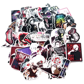 

50Pcs/Lot Japan Anime Tokyo Ghoul For Luggage Laptop Skateboard Car Bicycle Backpack Decal Toy Stickers