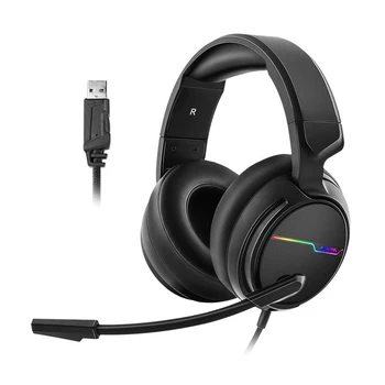 

Original V20 Gaming Headset for PS4 New xbox One With USB+3.5MM / USB 7.1 Game Headphones PC Gamer Headset Mic Led Light