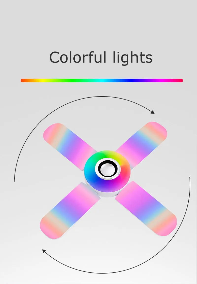 Светодиодный Потолочные светильники RGB Bluetooth музыка потолочный светильник
