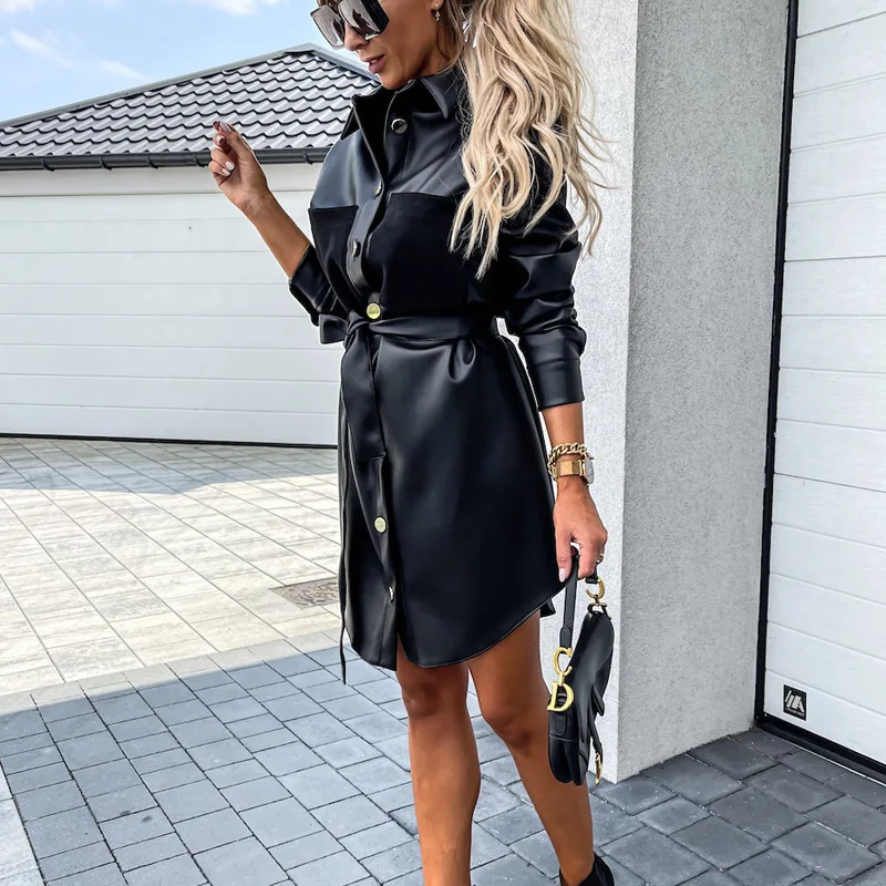 Рисунок 3 - Женское платье из ПУ кожи