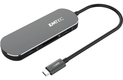 Emtec T650C Type-C USB 3.0 HUB (3.1 Gen 1) Type-A Black | Компьютеры и офис