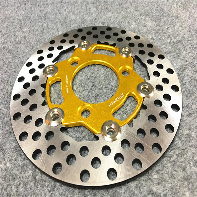 Мотоцикл модифицированный Fron дисковый тормозной ротор для HONDA DIO50 AF18 AF28 AF34 AF35 200 мм тормозные диски роторы