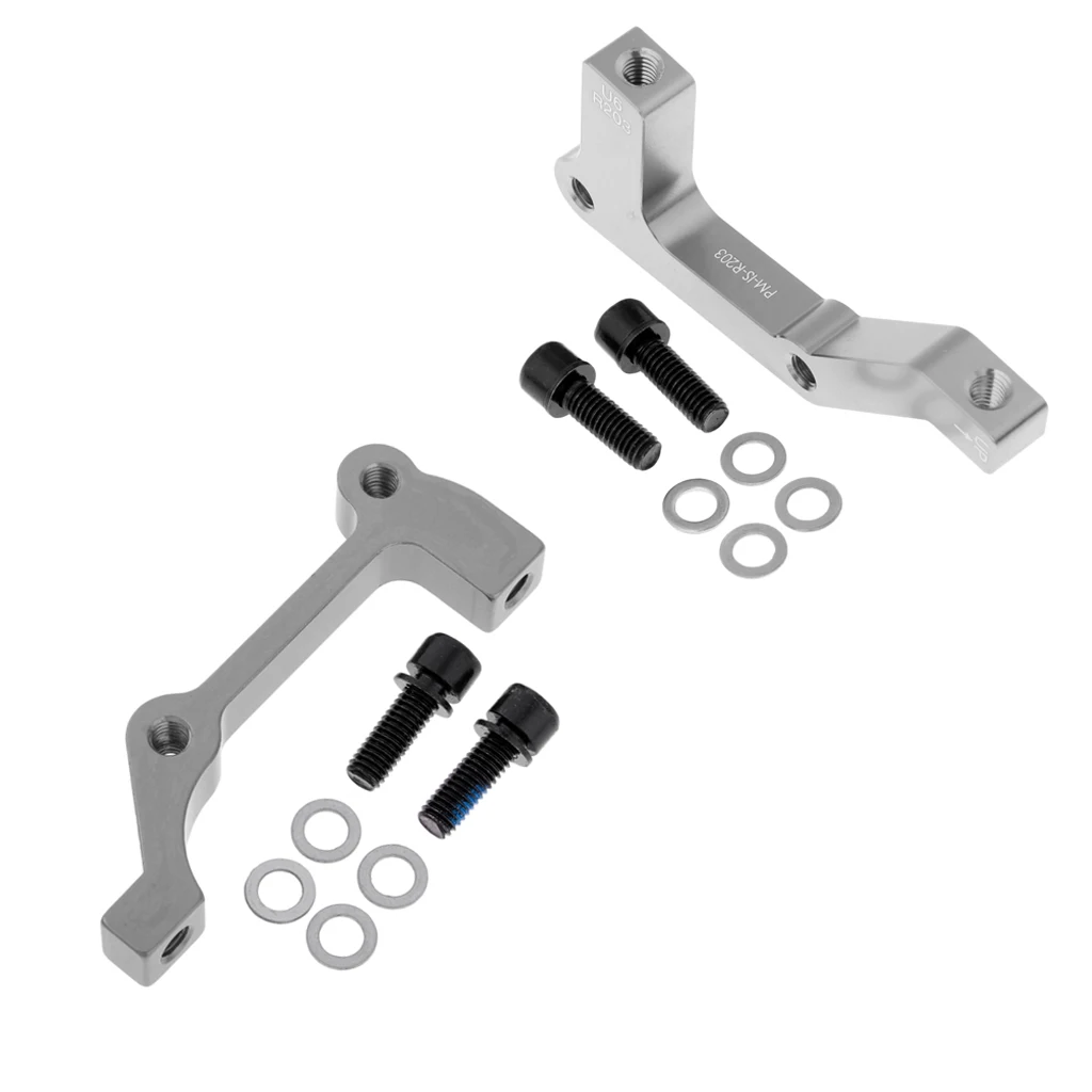2 Pieces MTB Bicycle Bike Disc Brake Mount Adaptor Parts Set 203mm PM-IS-R203 Mountain Road MTB Bike Accessories